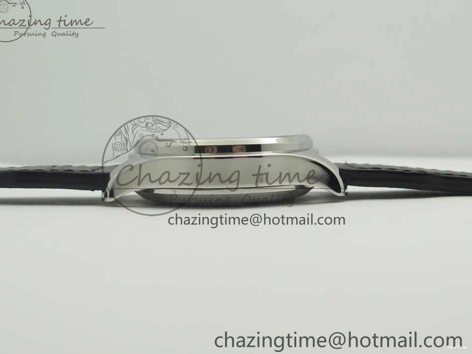 MIROTIME 0126 Pilot Chrono 377725 SS ZF 1:1 Best Edition White Dial on Black Leather Strap A Soft 7183